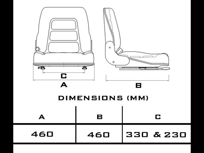 custom universal suspension seat 649699 005