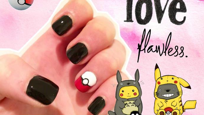 Pokémon Go nail art