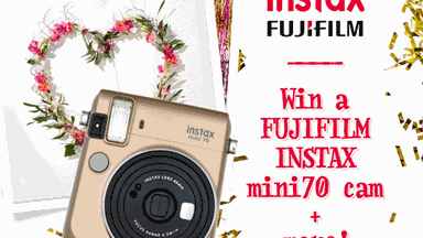 Snap a SELFIE and WIN an Instax camera!