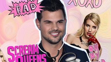Your first look at Taylor Lautner on set for Scream Queens