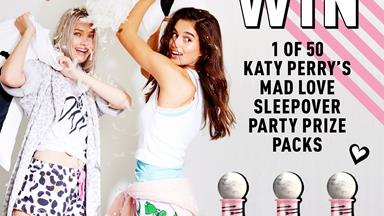 WIN a Katy Perry’s Mad Love Sleepover Party Pack!