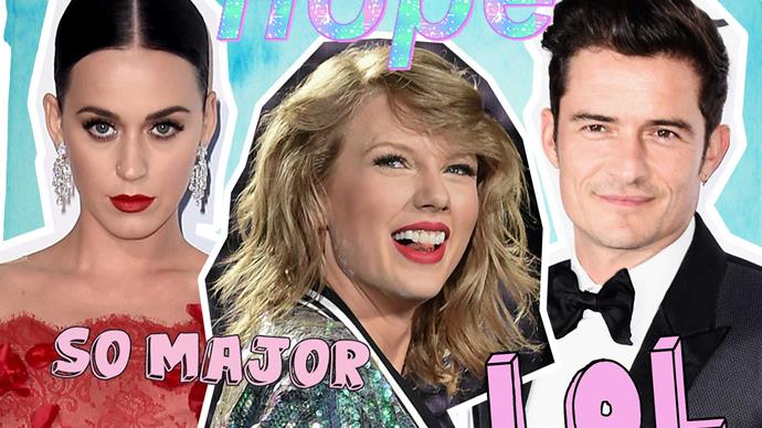 Taylor Swift is laughing at Katy Perry and Orlando Bloom