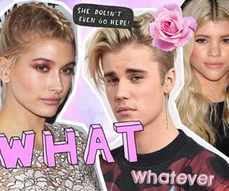 Hailey Baldwin comments on a Justin Bieber and Sofia Richie photo