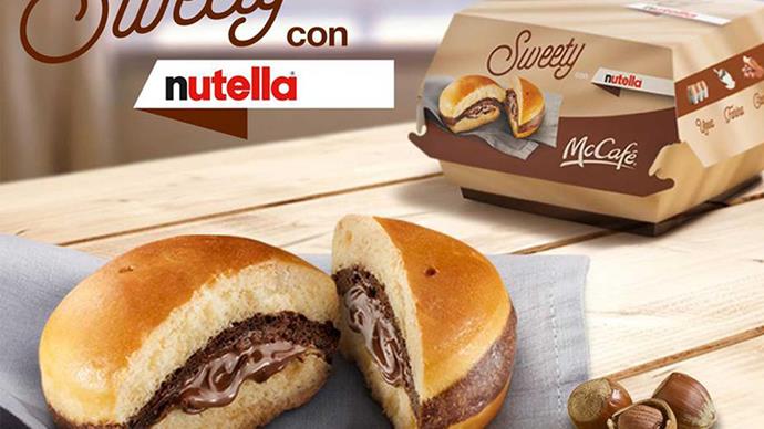 McDonald's Italy have released a Nutella burger