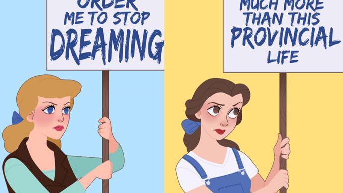 Disney Princesses reimagined as women’s rights activists