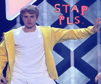 Justin Bieber is angry AF about something