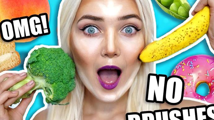 These YouTubers used food as makeup and the results are actually pretty surprising