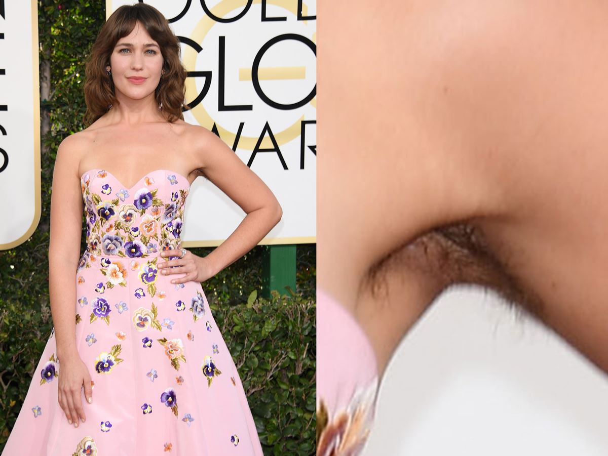 Lola Kirke decided that the [2017 Golden Globes](http://www.dolly.com.au/celebrity/2017-golden-globe-awards-red-carpet-14596) was the time to flash her hairy armpits, and why not! She looked stunning in her floral pink gown. It isn't the first time she has left her pits unshaven, posing in [*Vanity Fair* in 2015 with her pits on full display](http://www.vanityfair.com/hollywood/2015/12/actress-lola-kirke-mistress-america). Queen.