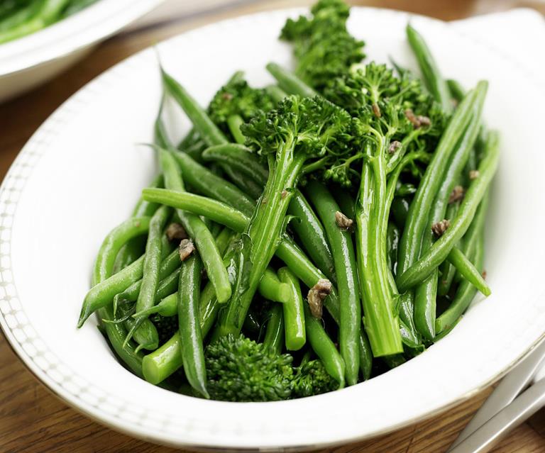 Broccolini And Beans With Garlic And Anchovies Australian Women S Weekly Food
