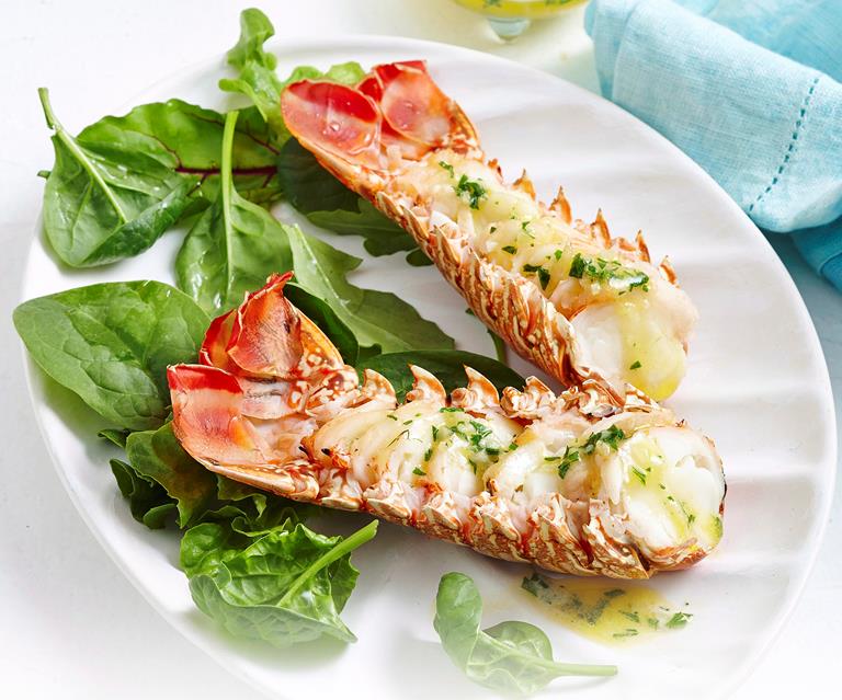 Grilled Lobster Tails With Garlic Lemon Butter Australian Women S Weekly Food