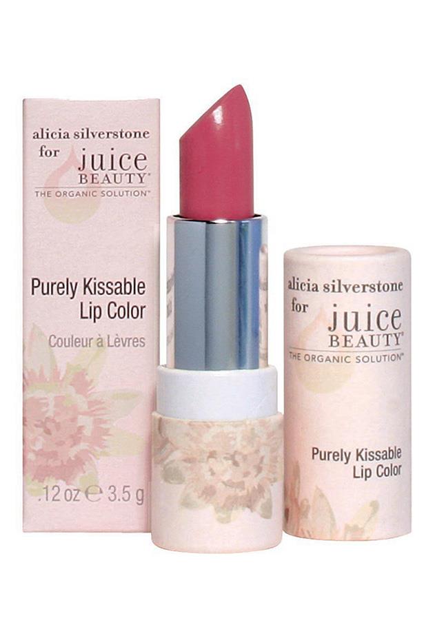 Purely Kissable Lip Colour, approx $16, Alicia Silverstone for Juice Beauty, juicebeauty.com