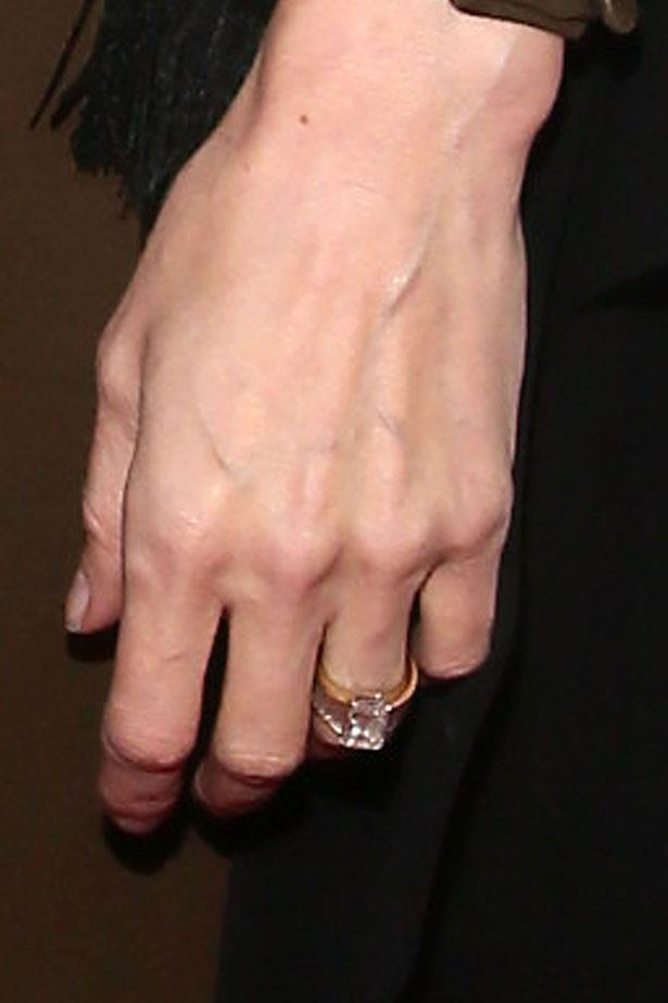 <p><strong>Angelina Jolie</strong></p> <p>It took Brad Pitt the best part of a year to design a ring for Ange. The finished product, made by jeweller Robert Procop, features a rectangular-shaped diamond surrounded by smaller ribbed diamonds and is said to be worth a cool million.</p>
