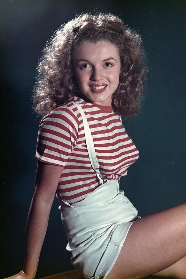 Norma Jeane. This image was taken early on in Monroe's career as a model, she was around 12 years old at the time.