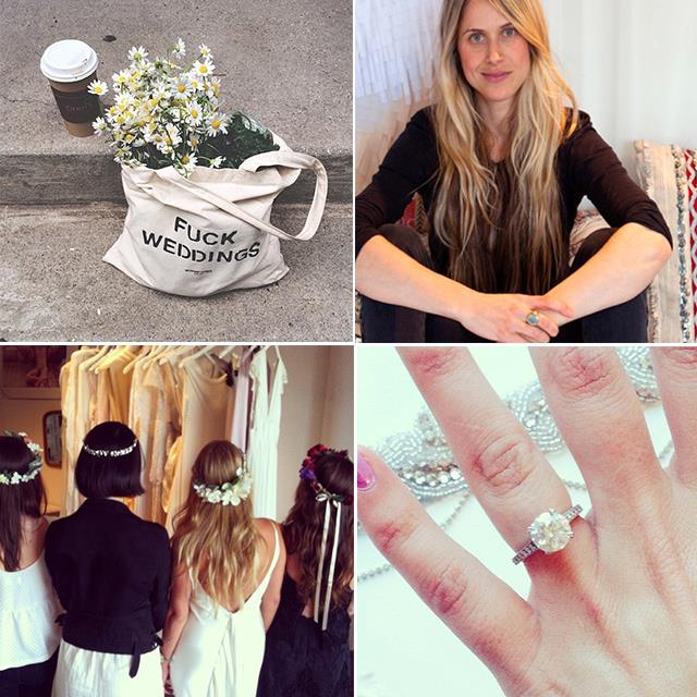 <p><strong>Stone Fox Bride @stone_fox_bride</strong></p> <p>There isn’t an Instagrammer alive who shouldn’t follow Stone Fox Bride (men too!). Their daily musings and #stonefoxrings posts have us laughing/crying/falling in love simultaneously <em>every</em> damn day. </p>