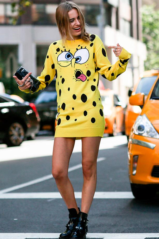 SpongeBob SquarePants makes a debut at New York Fashion Week
