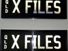 NUMBER PLATES X FILES