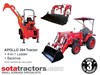 APOLLO 35HP TRACTOR + 4 IN 1 LOADER + BACKHOE