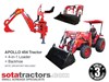 APOLLO 45HP TRACTOR + 4 IN 1 LOADER + BACKHOE