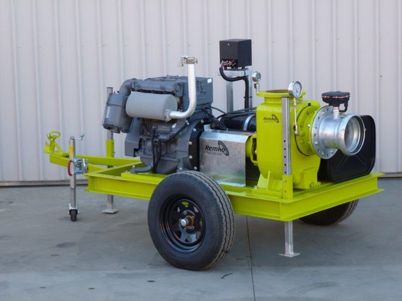 remko rs200 8" irrigation pump -trailer mounted 408301 001