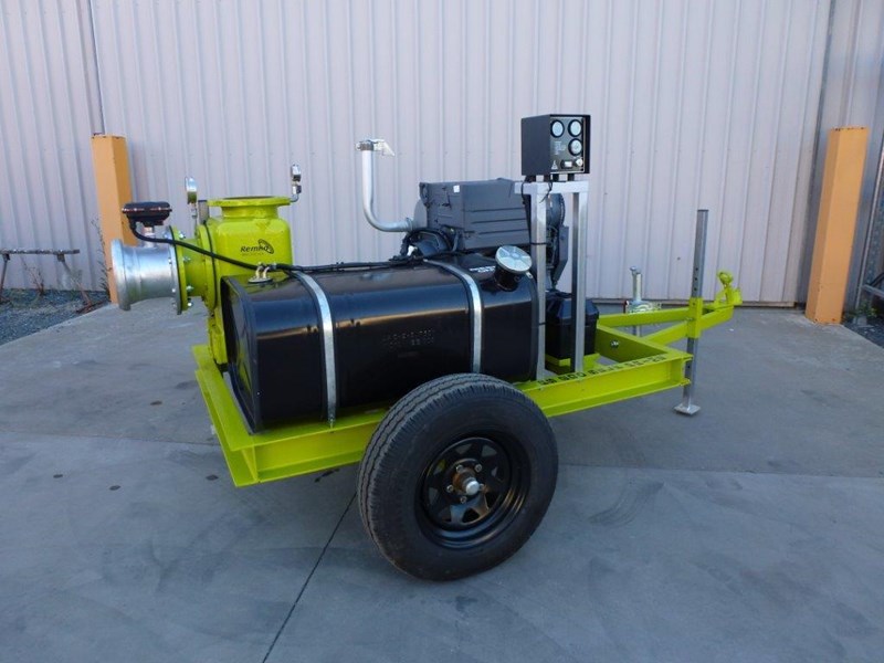 remko rs200 8" irrigation pump -trailer mounted 408301 013