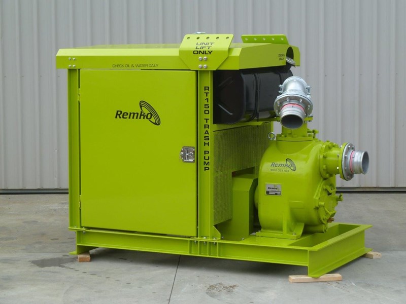 remko 6" canopy enclosed self priming trash pump package 408313 012
