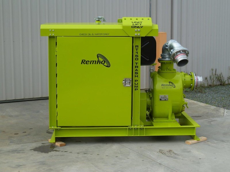 remko 6" canopy enclosed self priming trash pump package 408313 014