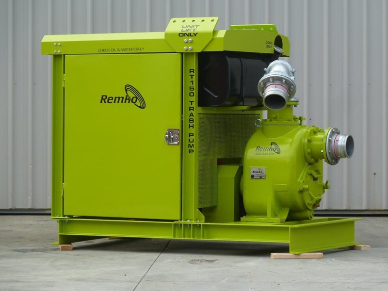 remko 6" canopy enclosed self priming trash pump package 408313 018