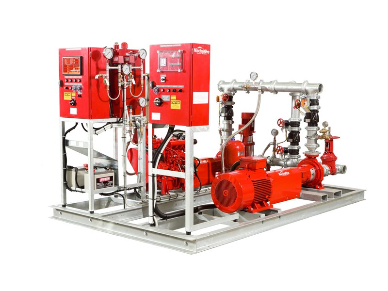 nische fire nische fire dual diesel hydrant/sprinkler fire pump package 408330 001