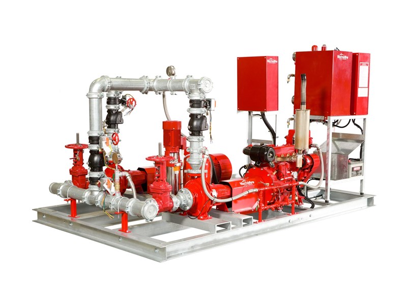 nische fire nische fire dual diesel hydrant/sprinkler fire pump package 408330 002
