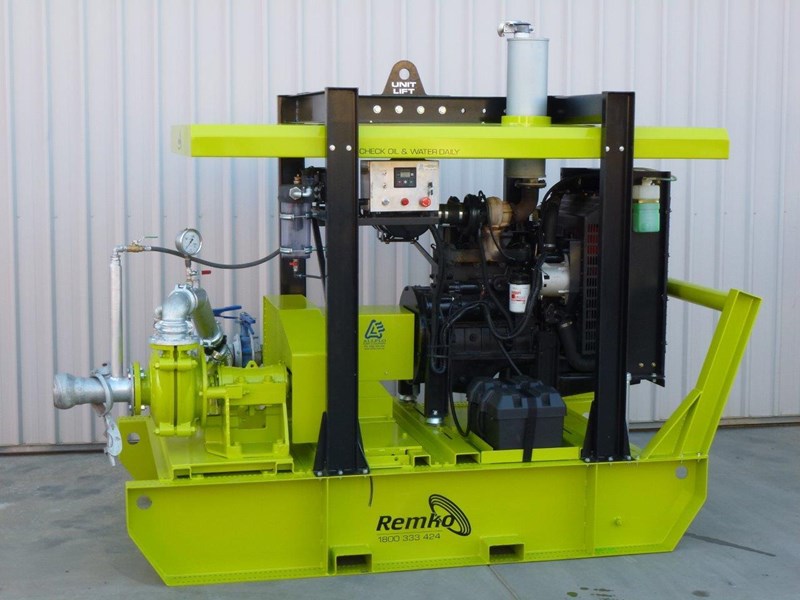 remko heavy duty diesel driven sand/sludge/slurry pump package 408395 022