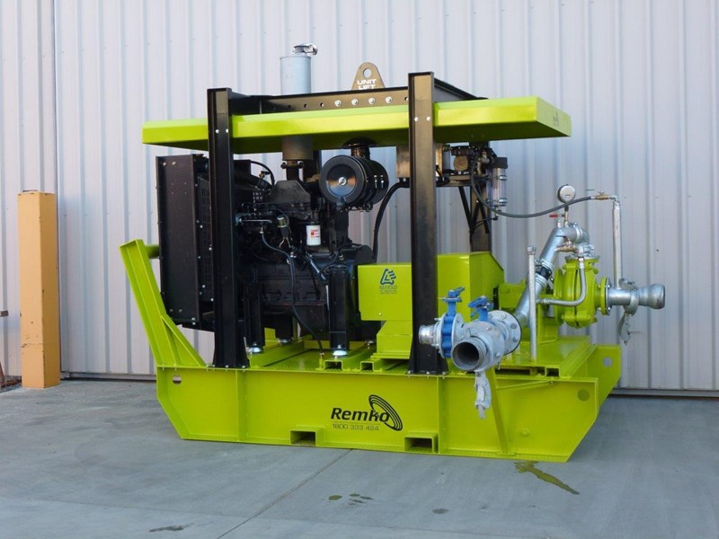 remko heavy duty diesel driven sand/sludge/slurry pump package 408395 027