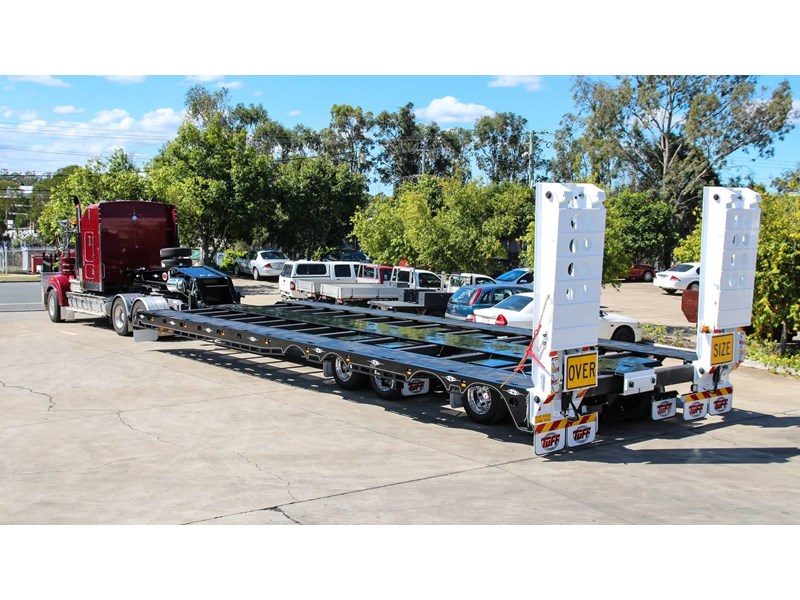 tuff trailers 3x4 or 4x4 drop deck/ low loader / deck widening float / 4.5m ag widening trailer 398283 013