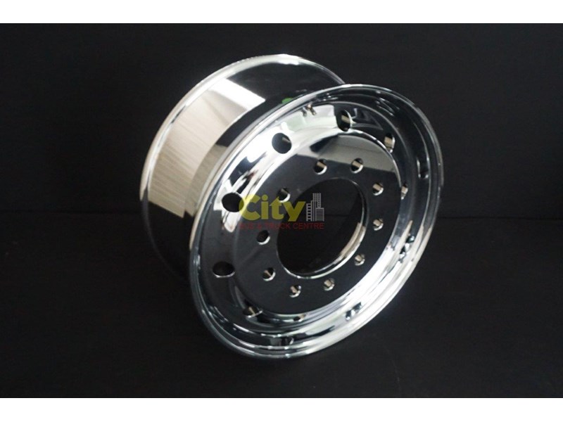 rims 9" offset 10/285 mirror chrome alloy rim 421734 004