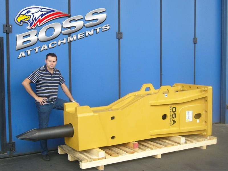 boss attachments new osa hm series hydraulic hammer 3-110 tonne 447084 006