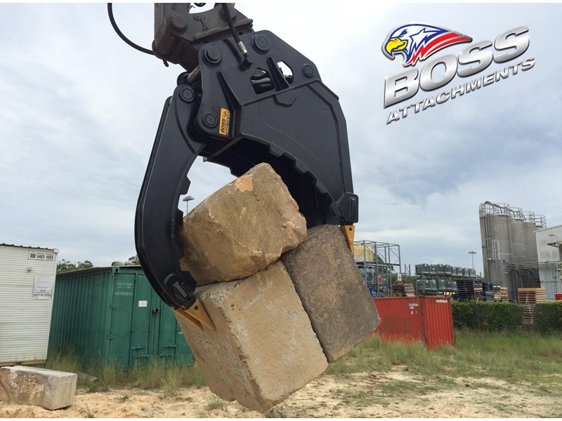 boss attachments boss 4-50 ton demolition/rock bucket grapples - in stock 447089 012