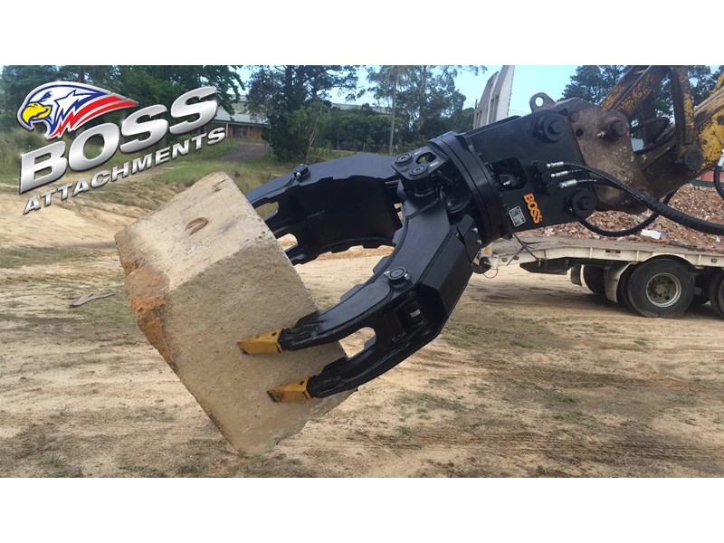 boss attachments boss 4-50 ton rotating demolition/rock grapples 447090 006