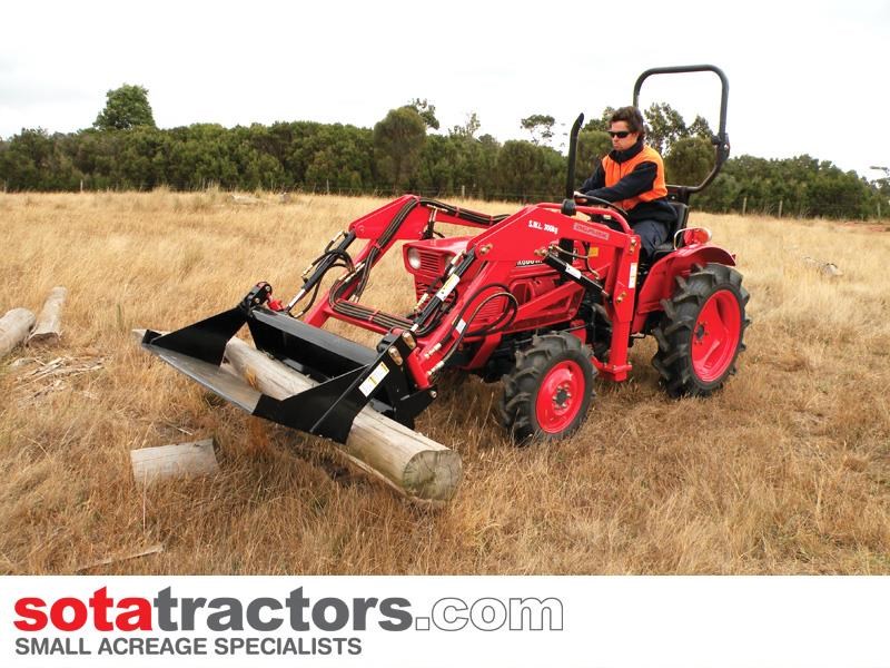kubota l2201dt tractor + 4 in 1 loader + backhoe 644613 008