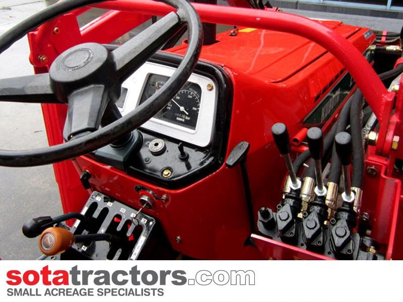 kubota l2402dt tractor + 4 in 1 loader + backhoe 646095 017
