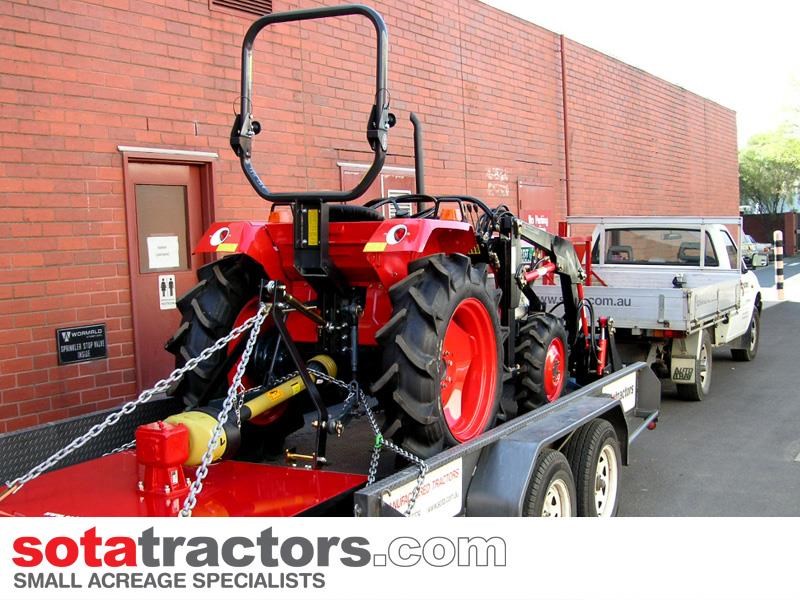 kubota l2402dt tractor + 4 in 1 loader + backhoe 646095 018