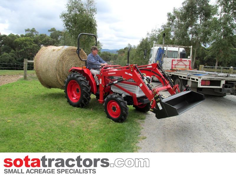 kubota l2402dt tractor + 4 in 1 loader + backhoe 646095 013