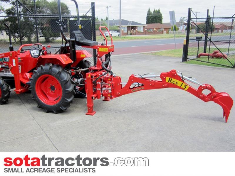 kubota l2402dt tractor + 4 in 1 loader + backhoe 646095 002