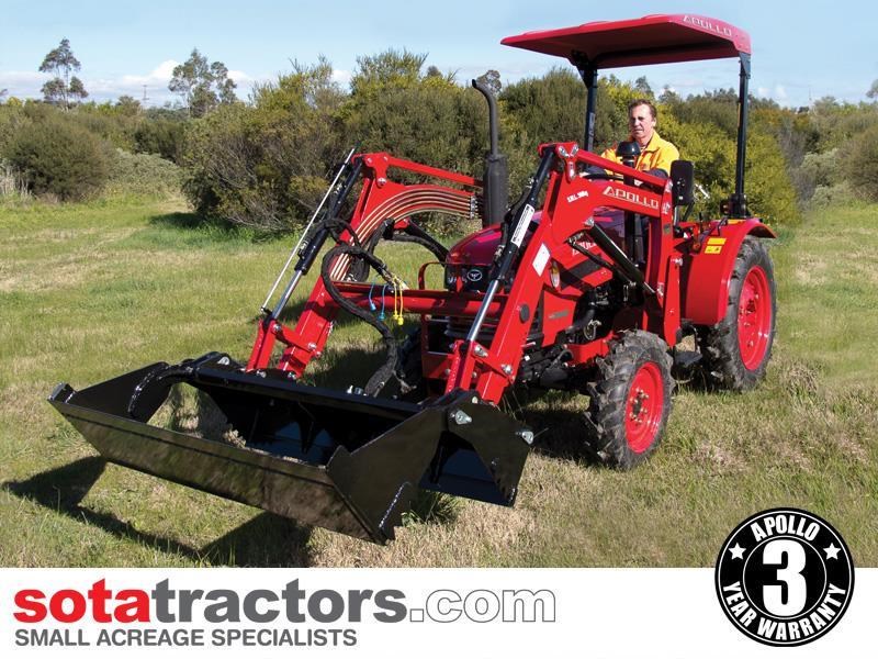 apollo 30hp tractor + 4 in 1 loader + backhoe 824280 006