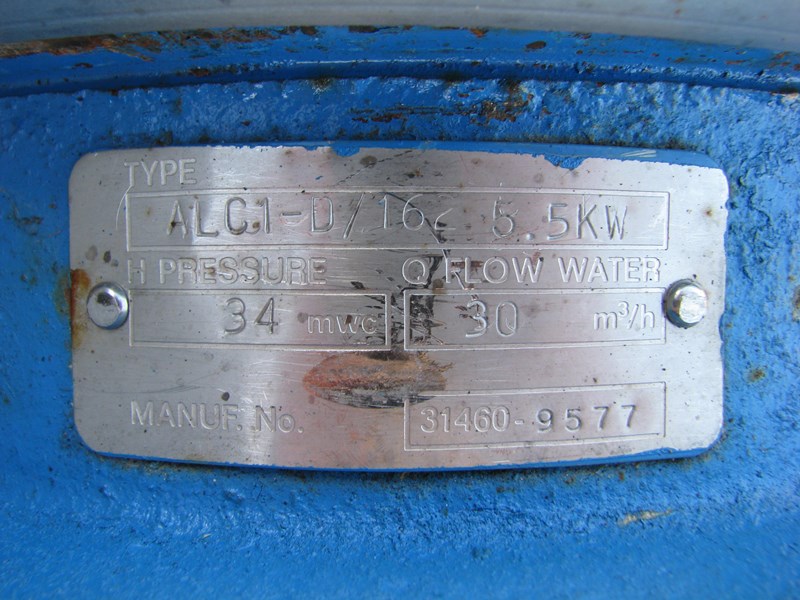 alfa laval alc1-d/162 stainless centrifugal pump - 5.5kw 826468 005