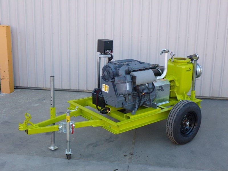 remko rs200 8" irrigation pump -trailer mounted 408301 015