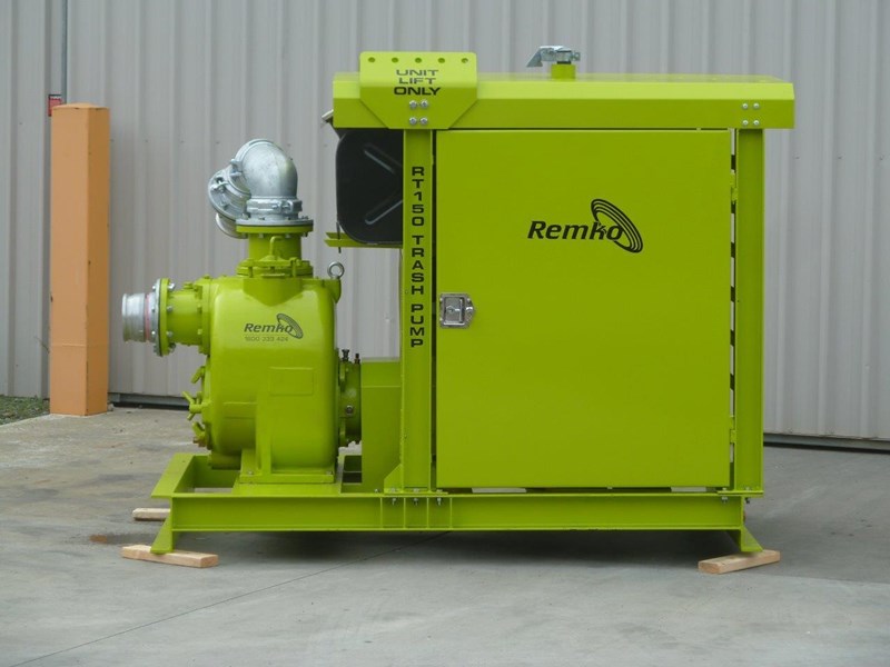 remko 6" canopy enclosed self priming trash pump package 408313 019