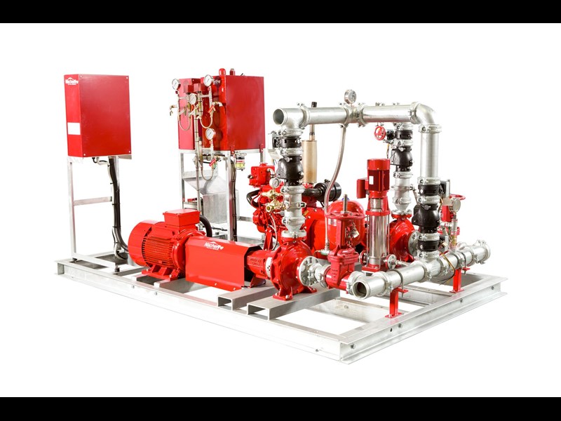 nische fire nische fire dual diesel hydrant/sprinkler fire pump package 408330 007
