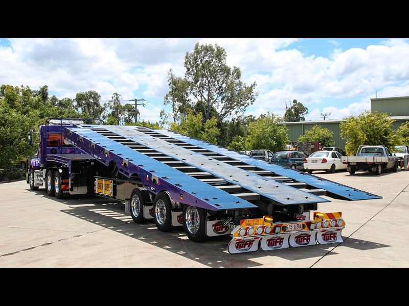 tuff trailers 3x4 or 4x4 drop deck / fixed width or deck widening / tilt 'n' slide - super tilt 398286 011