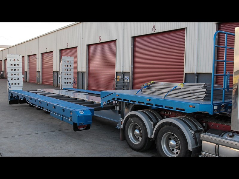 tuff trailers 3x4 or 4x4 drop deck/ low loader / deck widening float / 4.5m ag widening trailer 398283 019