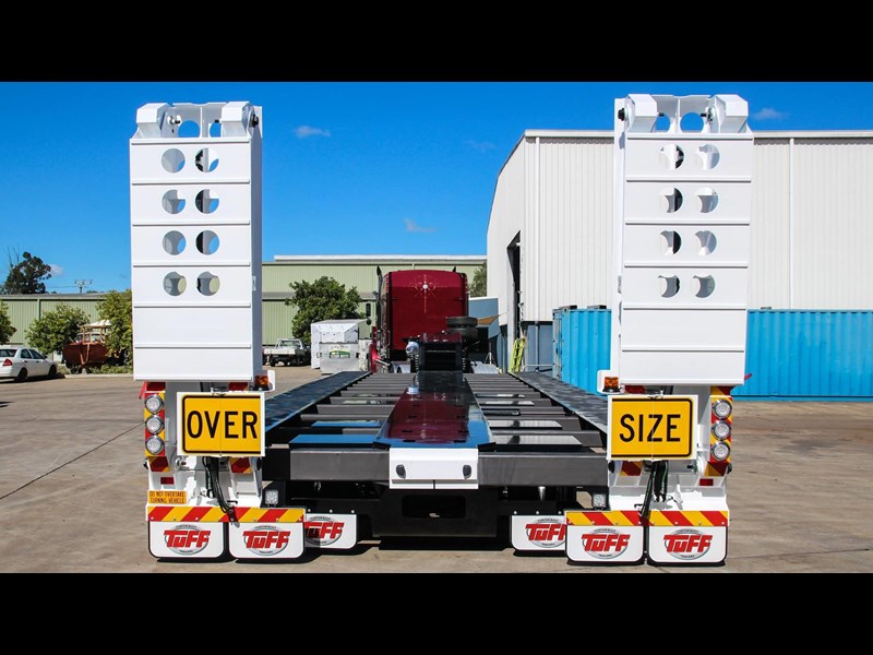 tuff trailers 3x4 or 4x4 drop deck/ low loader / deck widening float / 4.5m ag widening trailer 398283 015