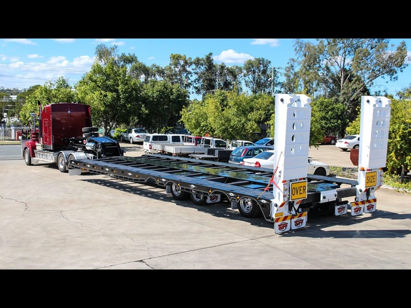 tuff trailers 3x4 or 4x4 drop deck/ low loader / deck widening float / 4.5m ag widening trailer 398283 025